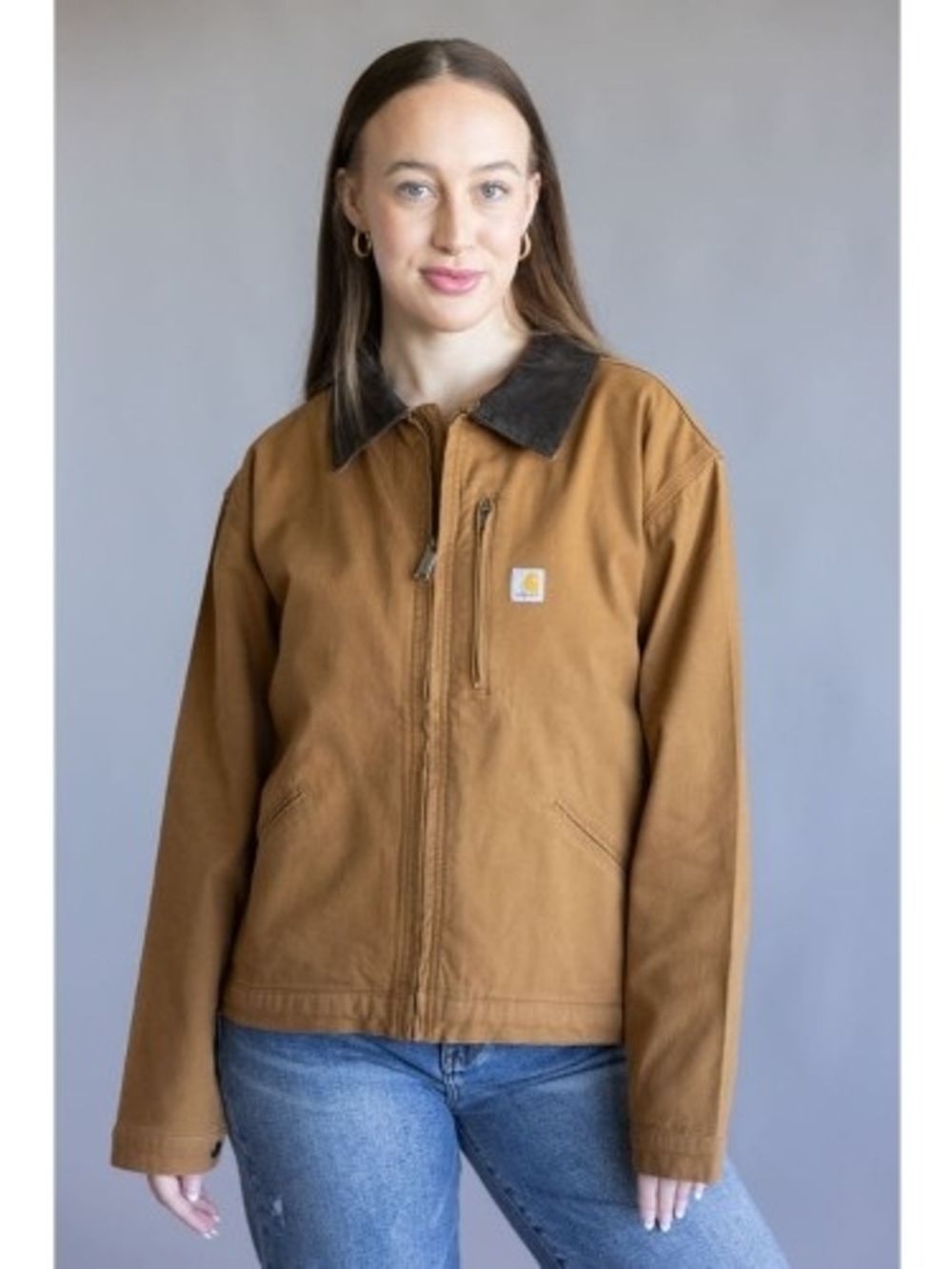 Carhartt Women's Brown Iconic Crawford Detroit Jacket